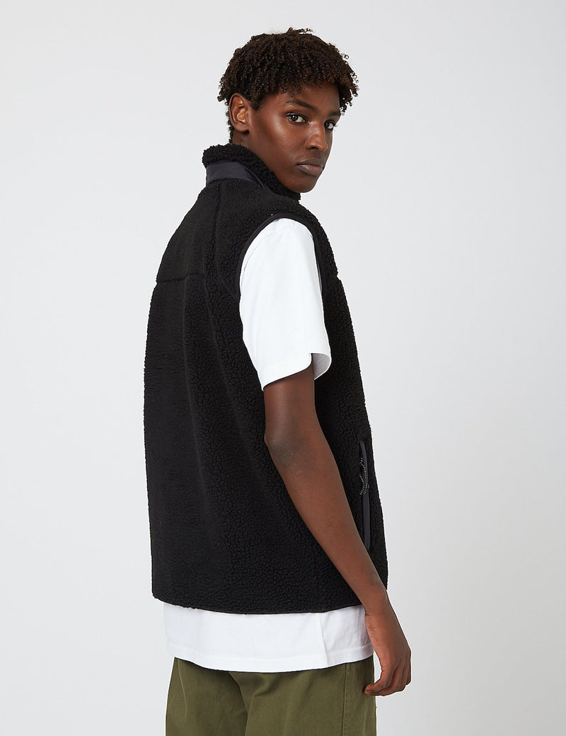 Carhartt-WIP Prentis Vest Fleece Liner - Black/Black | URBAN EXCESS.