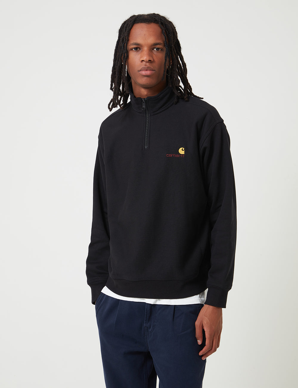 Half zip 2025 carhartt sweatshirt