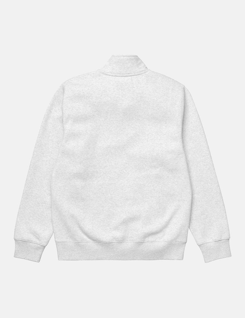 Sweat Carhartt-WIP Chase Neck - Gris Chiné/Or