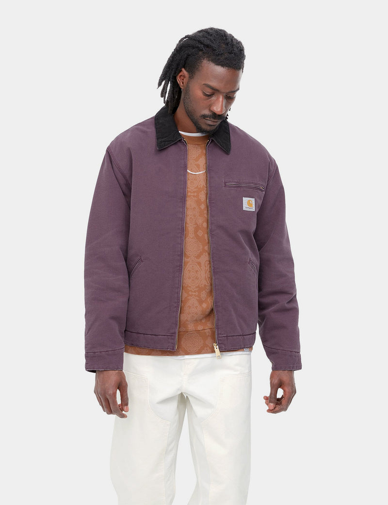 サイズL希少carhartt wip og detroit jacket purple