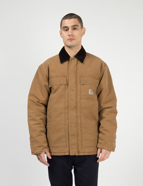 Carhartt-WIPアークティックコート（オーガニックコットン）-ハミルトンブラウン/ブラック