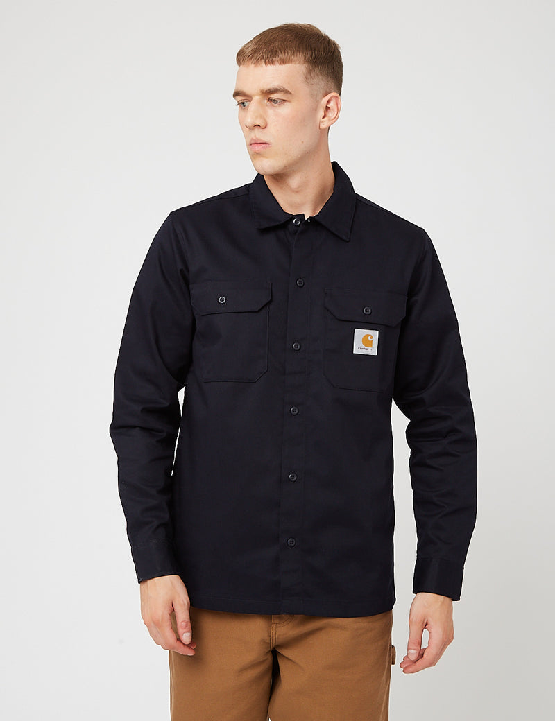 Carhartt-WIP Master Shirt - Dark Navy Blue | Urban Excess. – URBAN