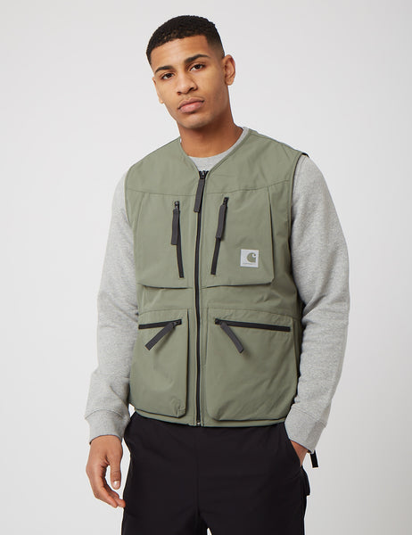 Carhartt-WIP Hurst Vest (Stretch Ripstop) - Dollar Green | URBAN