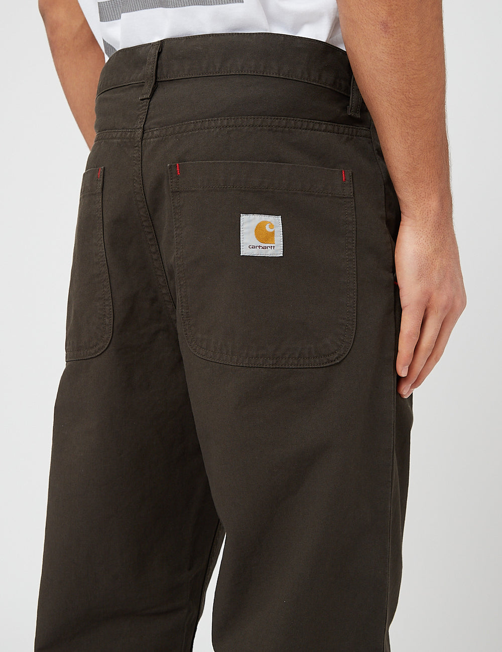 Carhartt WIP Wesley Pant Regular Taper Stormcloud Brown I UE. URBAN EXCESS