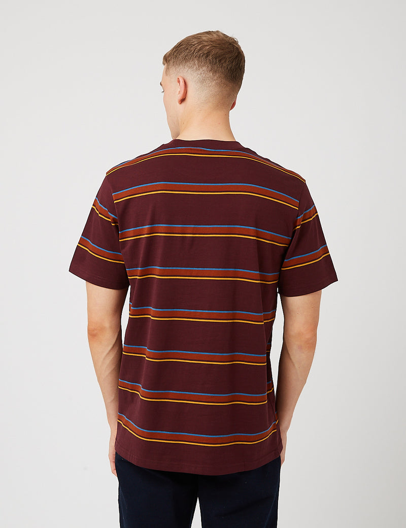 Carhartt-WIP Kent Stripe T-Shirt - Wine