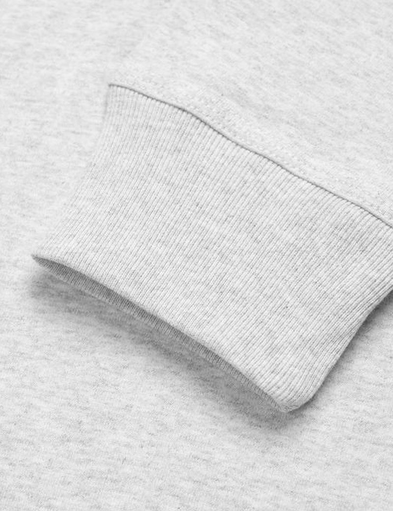 T-Shirt à Manches Longues American Script Carhartt-WIP - Gris Chiné Cendre