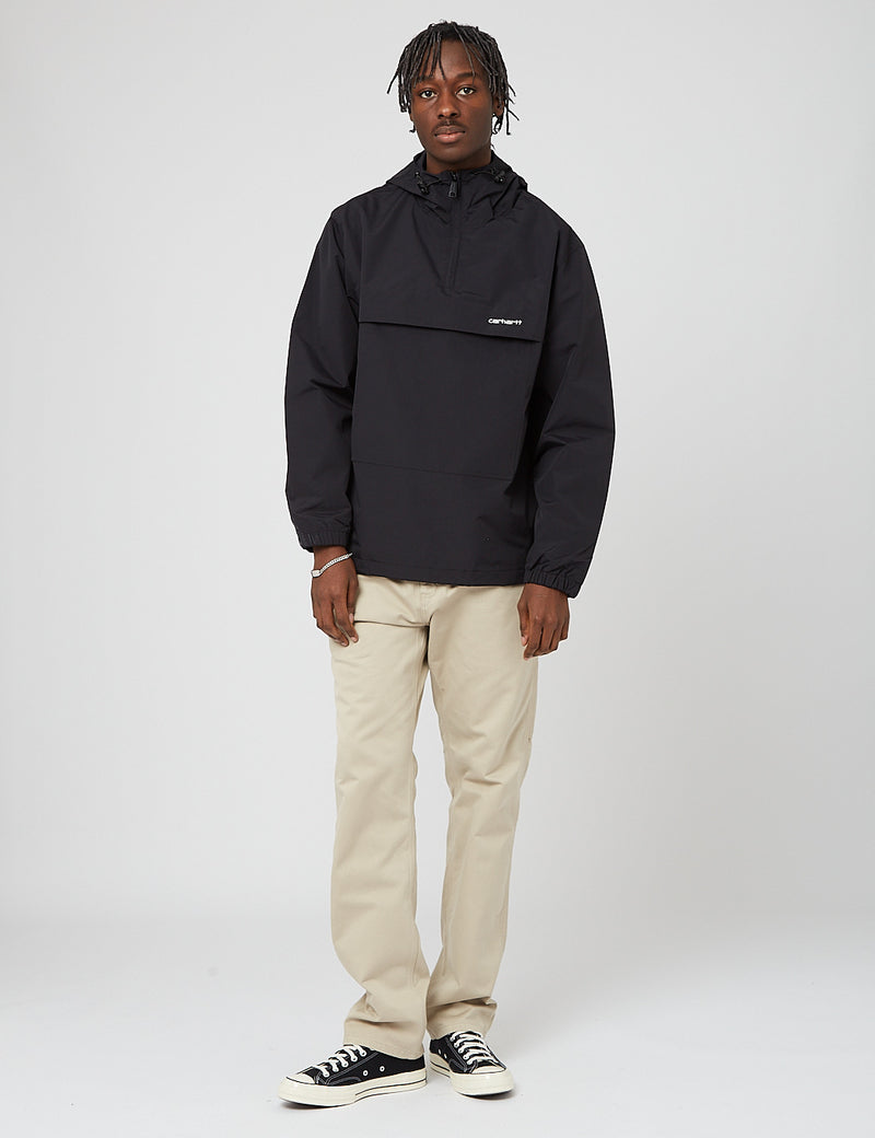 Black Carhartt WIP Windbreaker Pullover Jacket