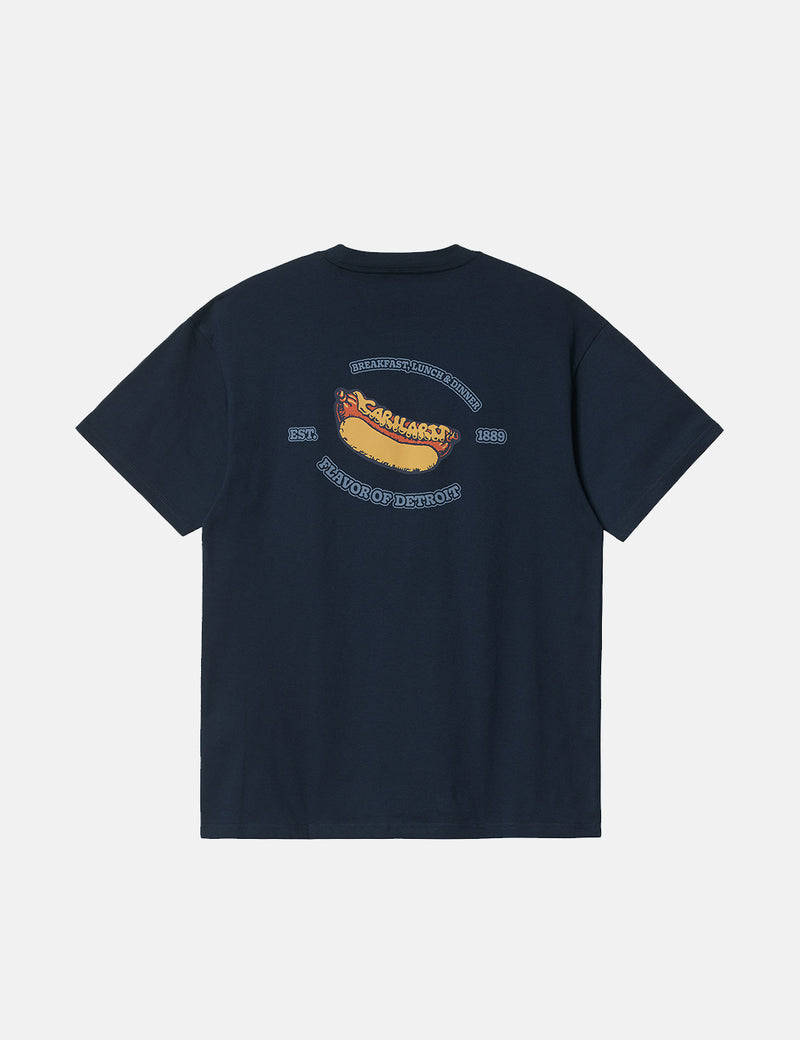 Carhartt-WIP Flavor T-Shirt - Mizar Navy Blue