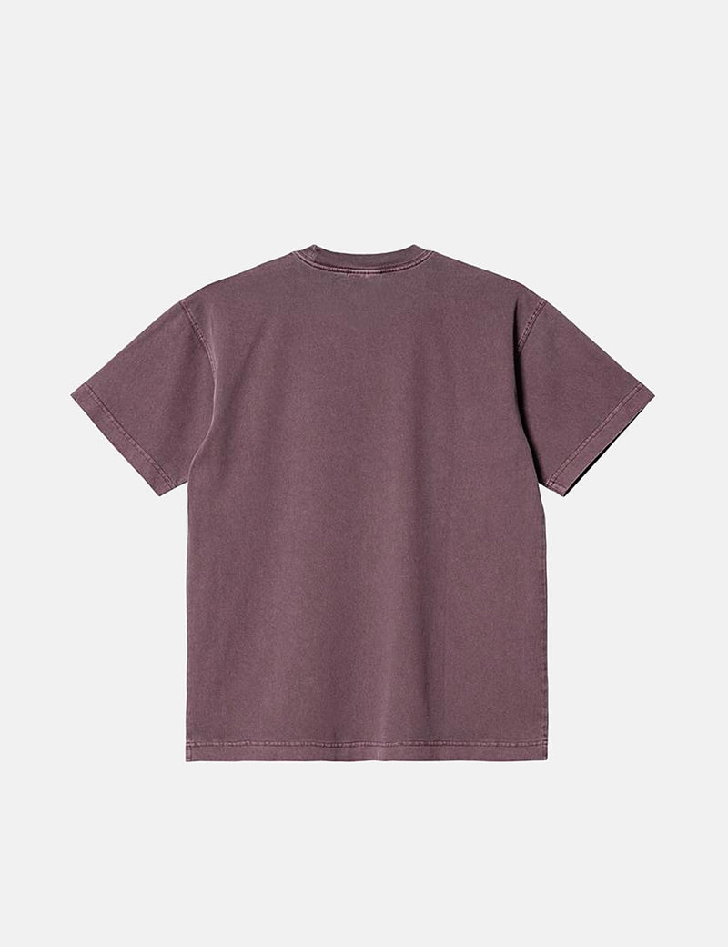 Carhartt WIP Basic T-shirt - dark plum garment dyed/dark purple 