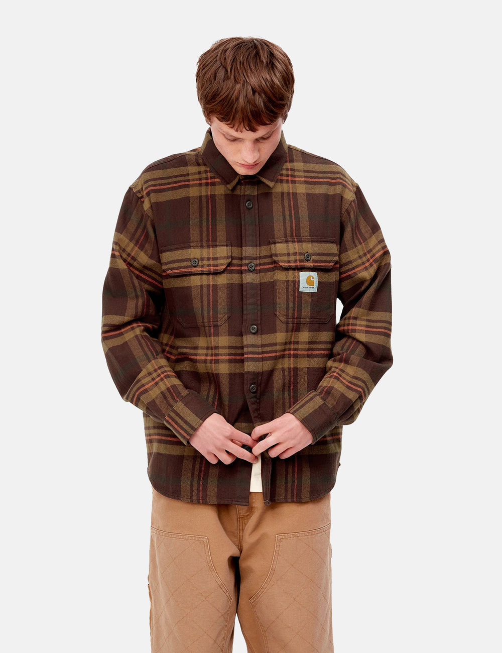 Carhartt-WIP Wynton Short Sleeve Shirt - Hamilton Brown/Hokkavodo I UE. –  URBAN EXCESS