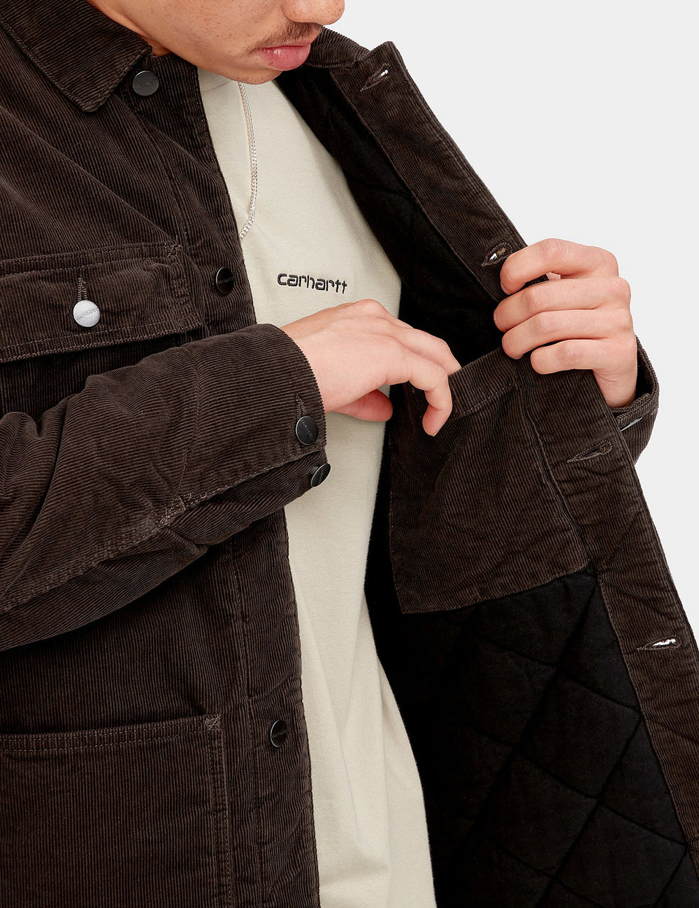 Carhartt WIP Michigan Coat Dark Umber Brown I Urban Excess. URBAN EXCESS