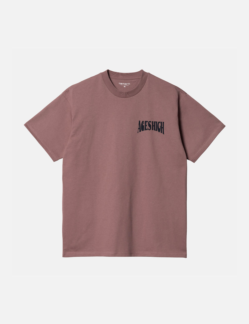 Carhartt-WIP Aces T-Shirt (Organic Cotton) - Lupinus Pink