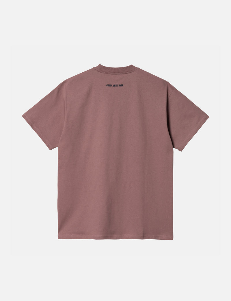 Carhartt-WIP Aces T-Shirt (Organic Cotton) - Lupinus Pink