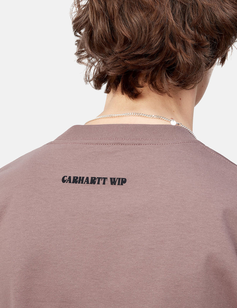 Carhartt-WIP Aces T-Shirt (Organic Cotton) - Lupinus Pink