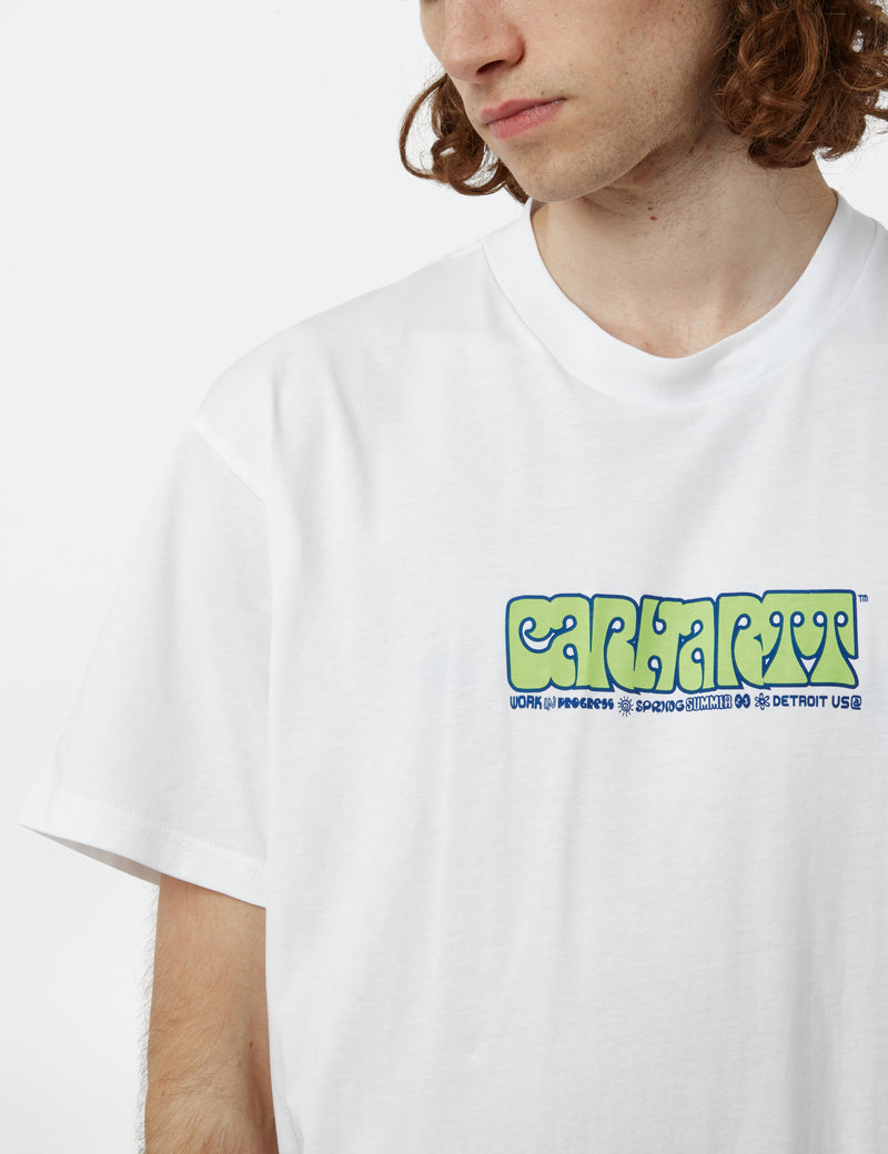 Carhartt-WIP Heat Script T-Shirt (Organic) - White