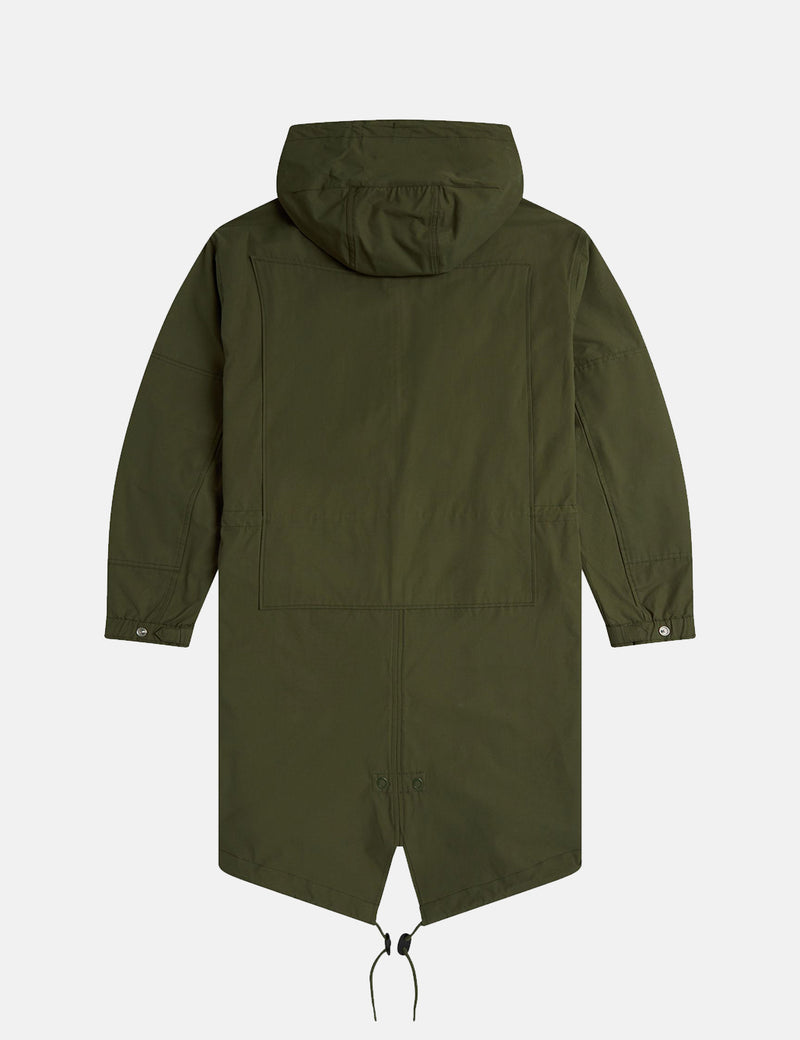 FRED PERRY Fishtail Parka ミリタリーグリーン M-