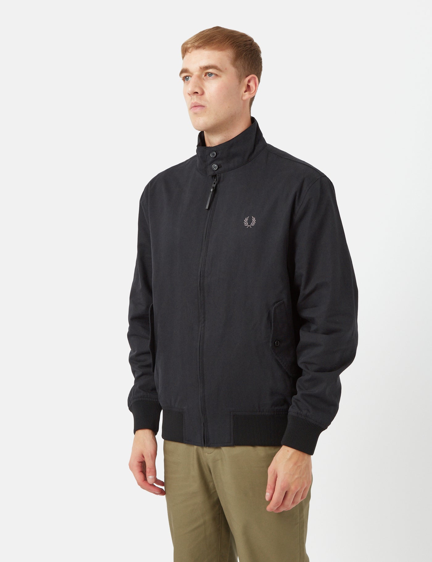 Fred Perry Harrington Jacket Black I Urban Excess. URBAN EXCESS