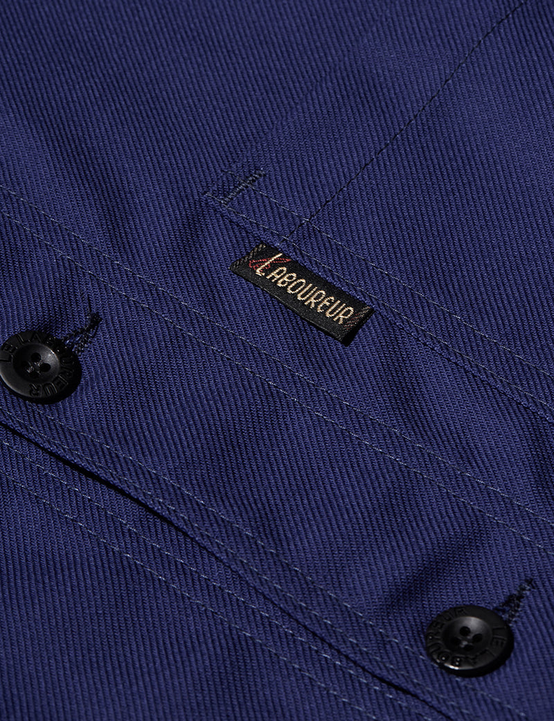 Le Laboureur Cotton Work Jacket - Navy Blue | URBAN EXCESS.