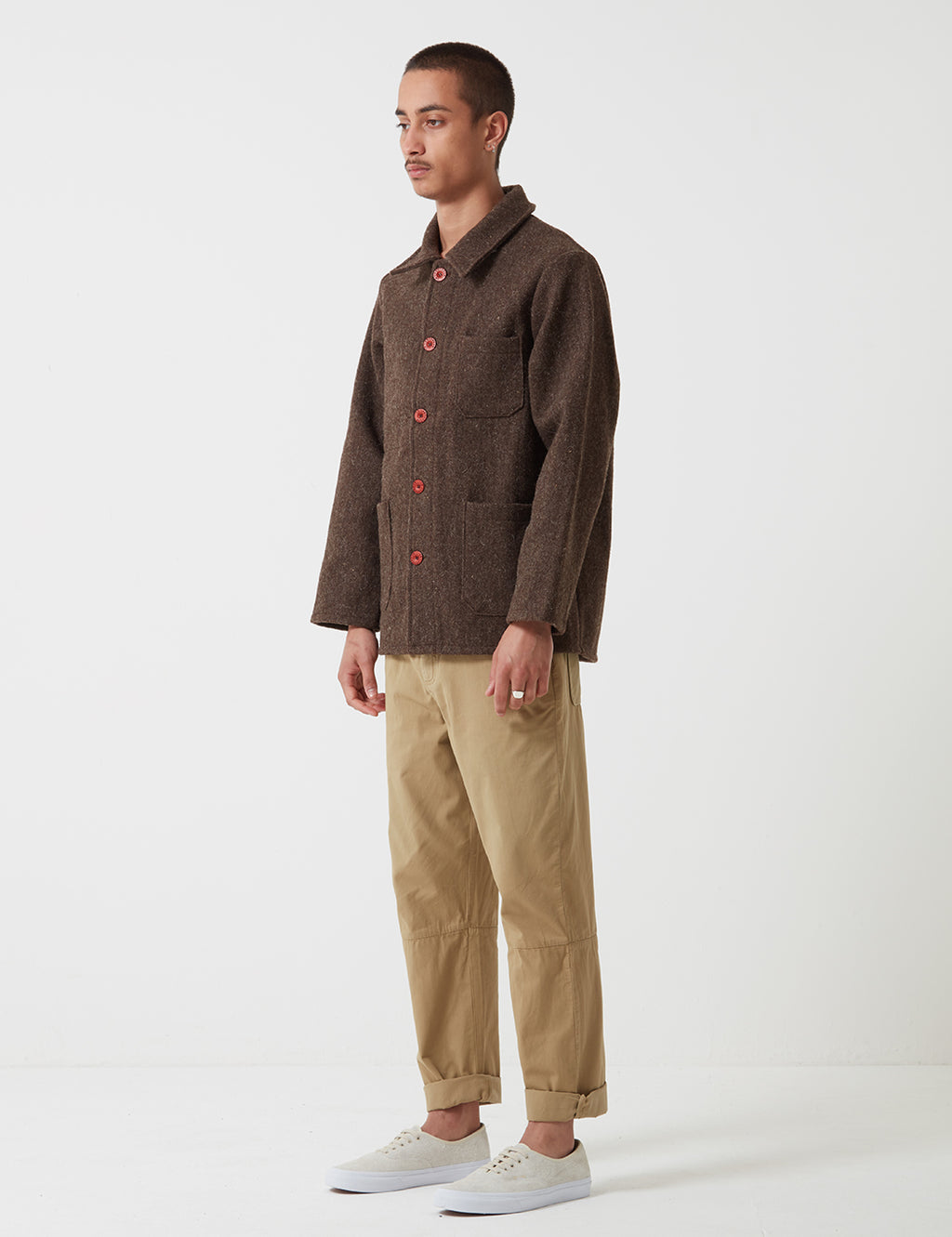 Shop Le Laboureur Wool Work Jacket - Brown – URBAN EXCESS