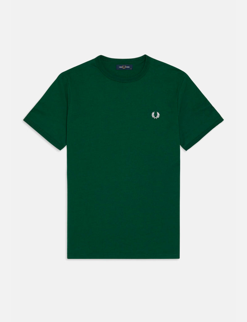 Fred Perry Ringer T-Shirt - Ivy Green