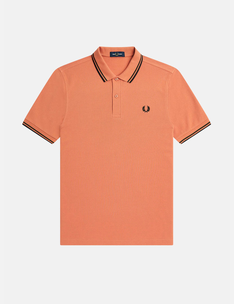 Fred Perry Twin Tipped Polo Shirt - Light Rust