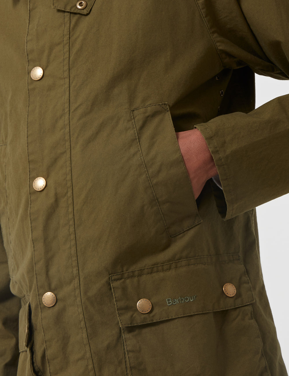 Barbour washed deals bedale jacket green