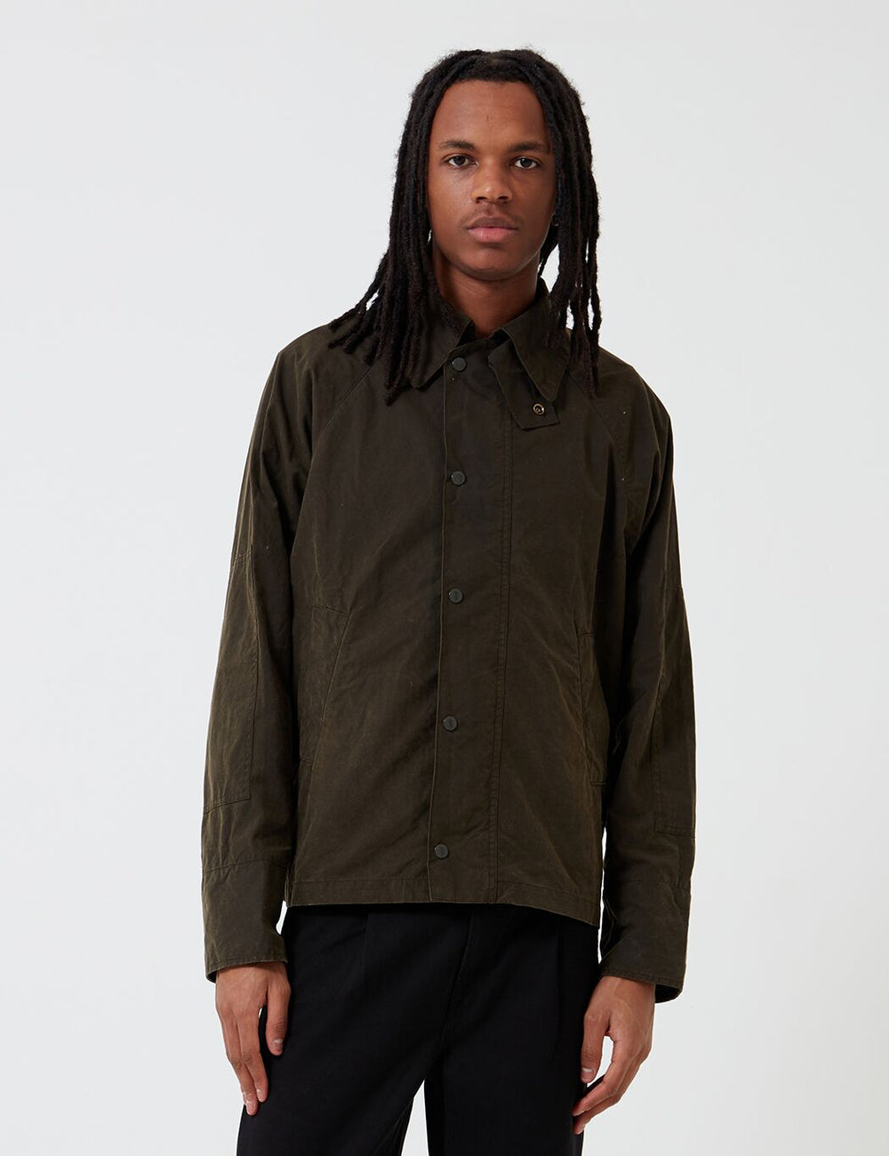 Barbour x EG Graham Gewaschene Casual-Jacke - Olive | URBAN EXCESS.