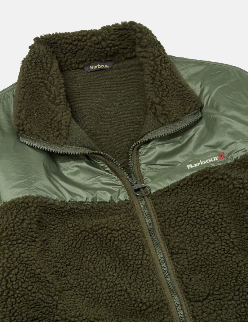 Barbour Axis Fleece Jacket - Olive Green I Urban Excess. – URBAN EXCESS