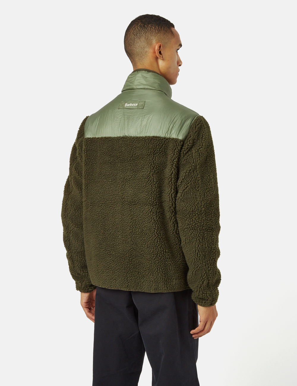 Stride Fleece Jacket in Olive by Barbour - Hansen's Clothing