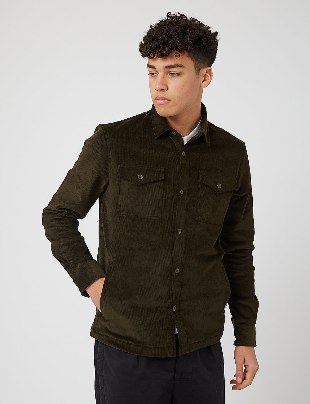 Barbour best sale green shirt