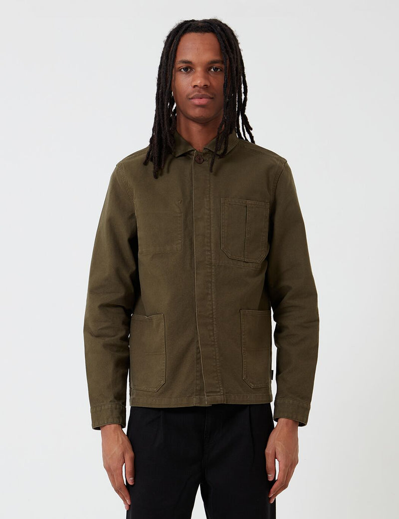 Barbour Duncansea Overshirt - Dusty Olive | URBAN EXCESS.