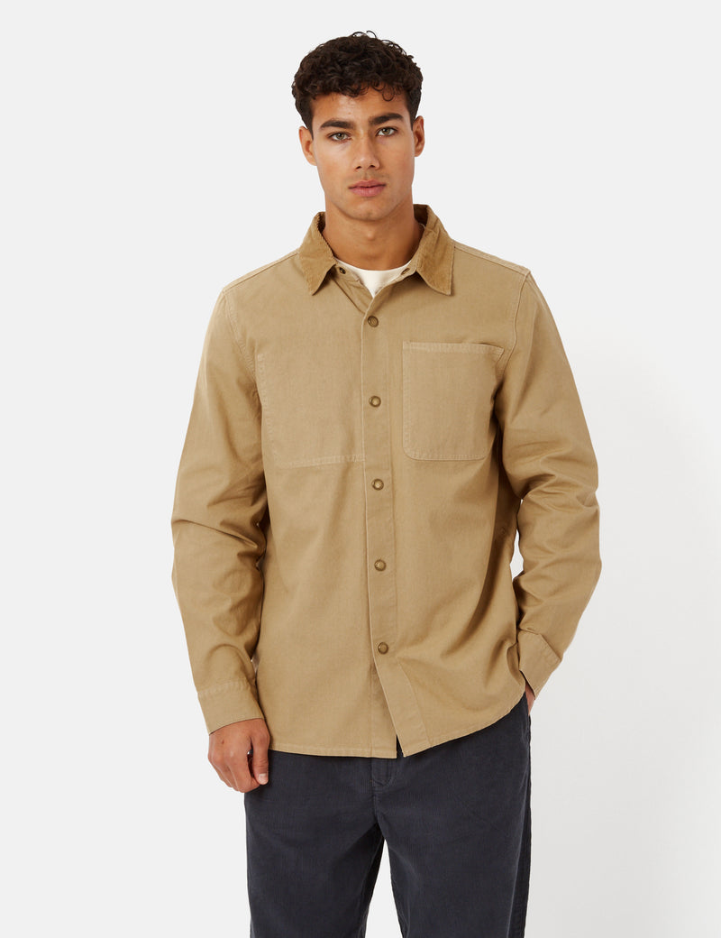 Barbour Lorenzo Overshirt - Trench Brown I Urban Excess. – URBAN EXCESS