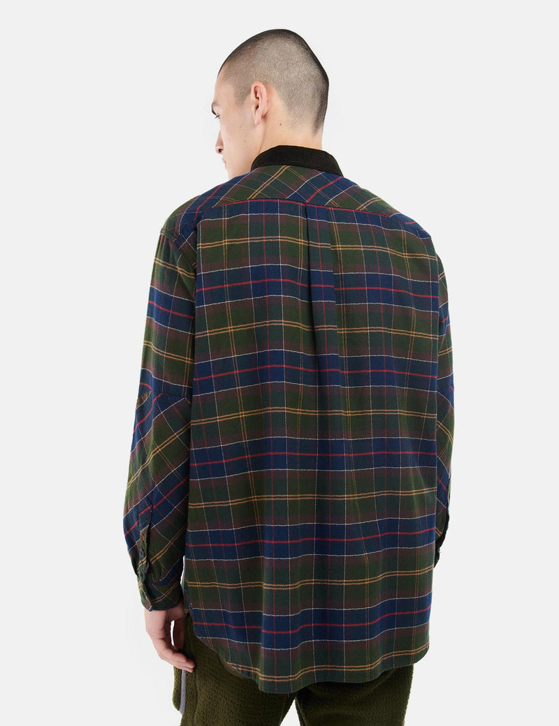 Barbour and wander タータン シャツ sizeS-