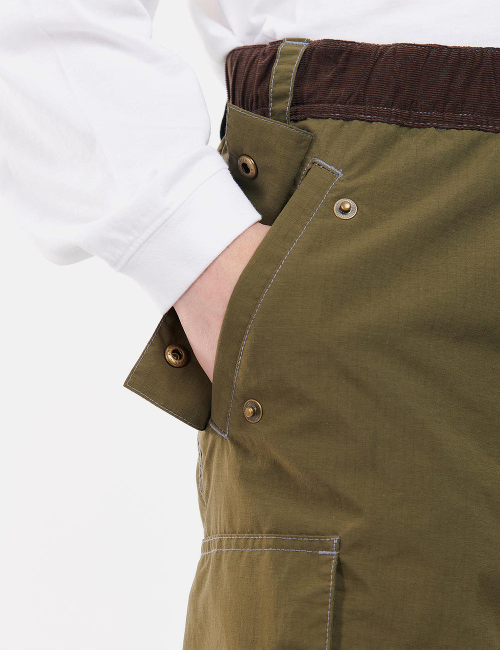 Barbour x And Wander Splits Pants (Relaxed, Taper) - Olive Green I