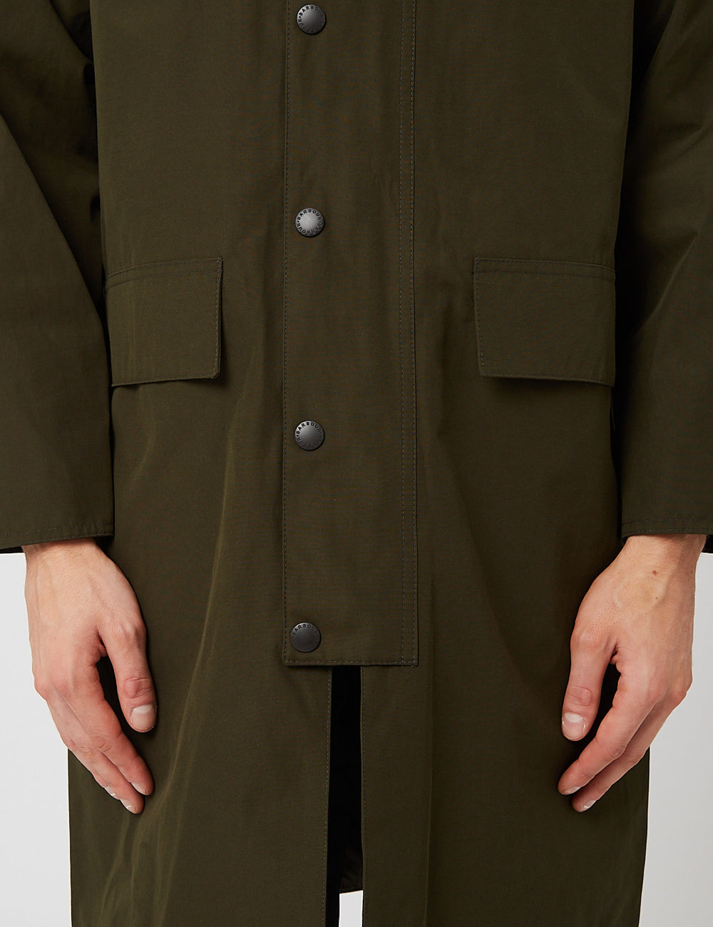 Barbour Waterproof Slim Burghley Jacket - Sage Green | URBAN EXCESS.