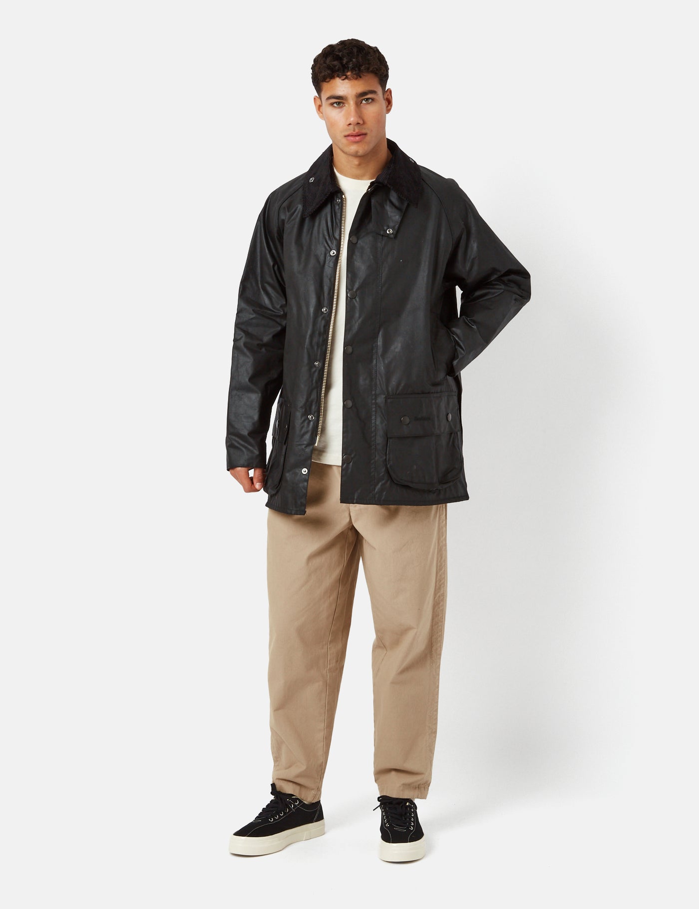 Barbour Beaufort Wax Jacket Black I Urban Excess. URBAN EXCESS