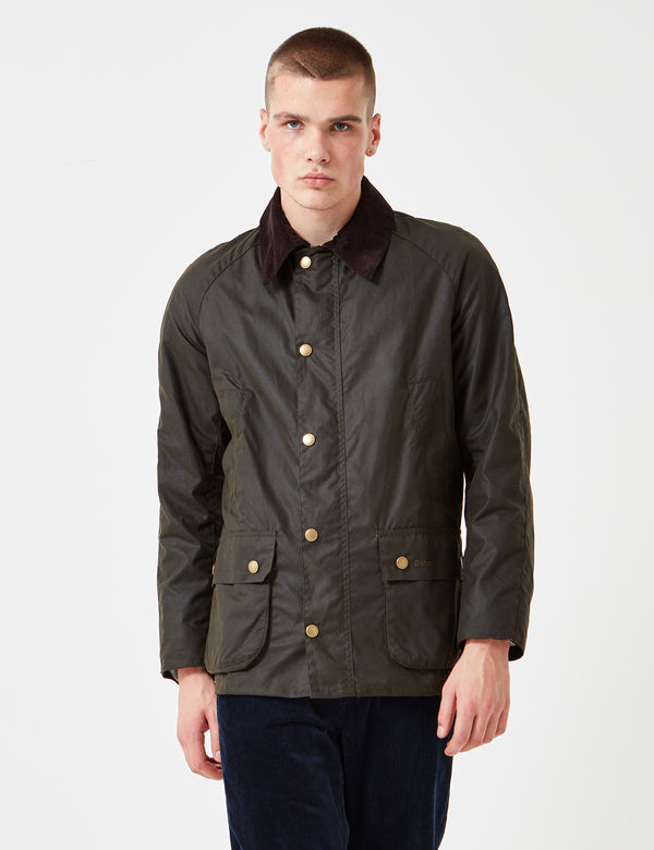 Barbour Ashby Wachsjacke - Olivgrün