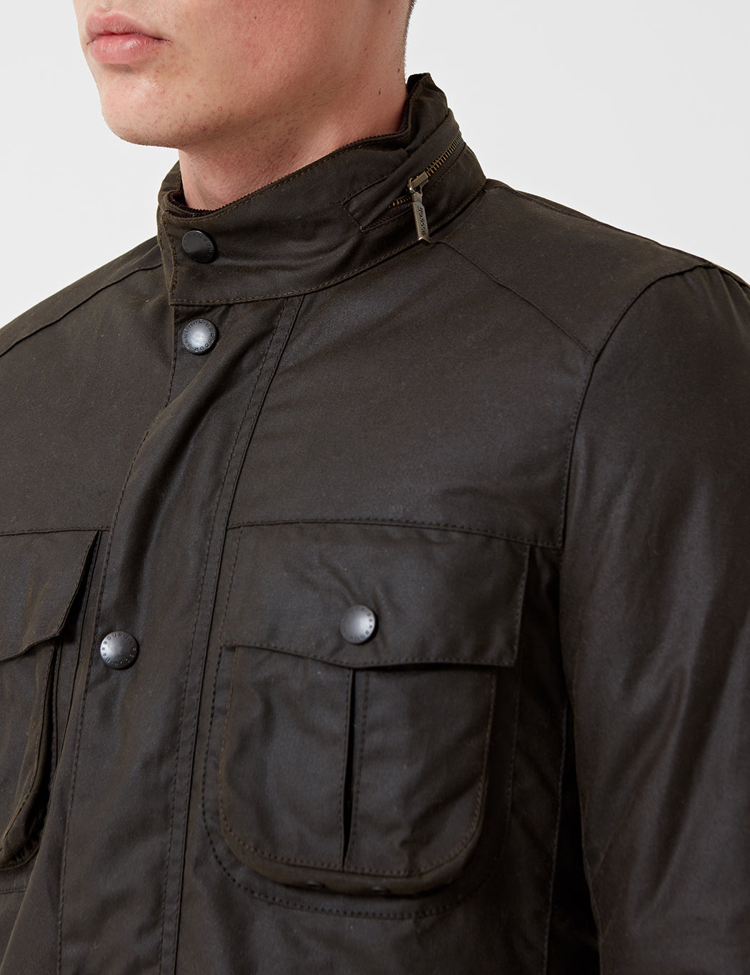 Barbour Corbridge Wax Jacket - Olive Green | URBAN EXCESS.