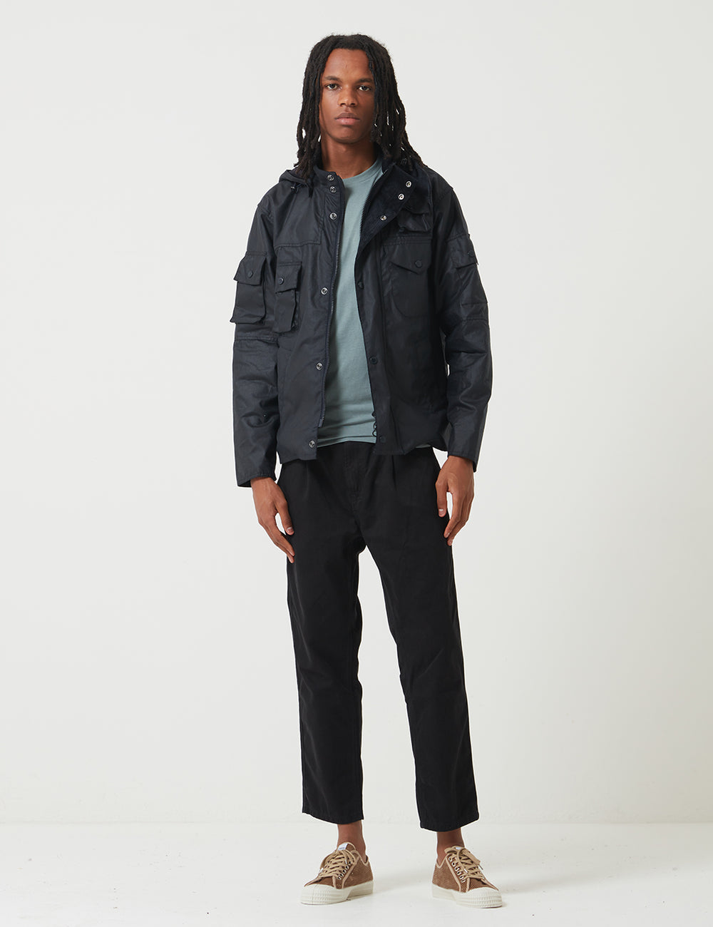 送料込 美品 barbour engineered garments cowen-