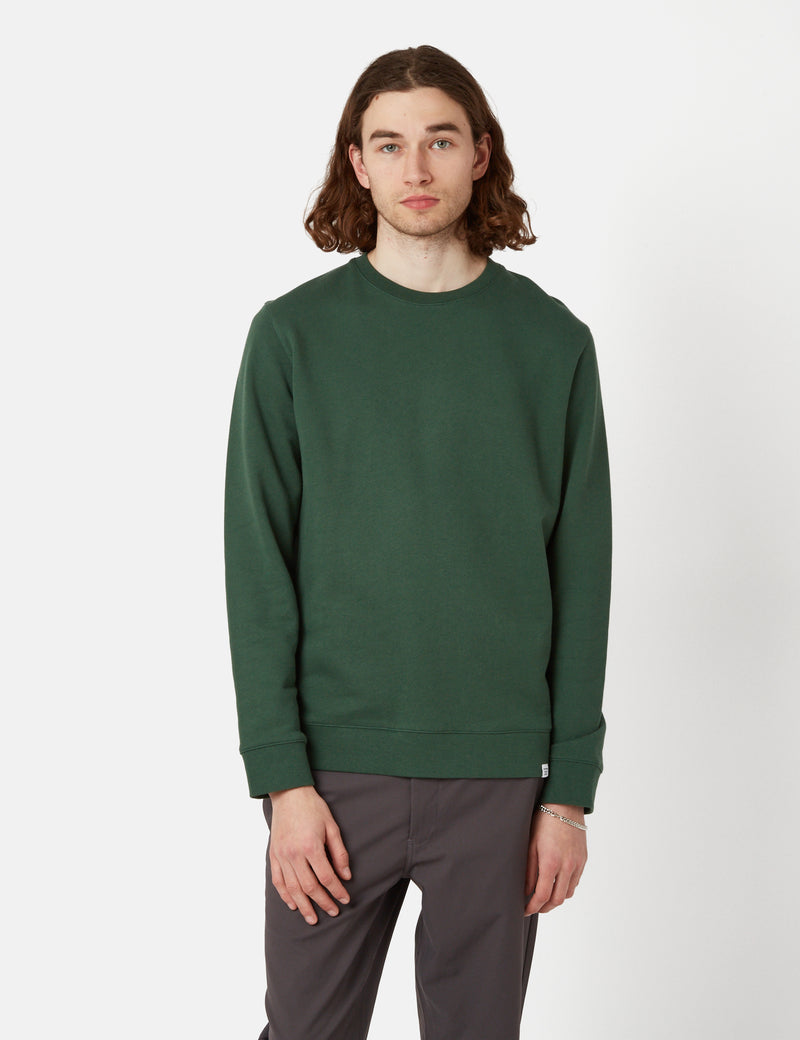 Norse Projects Vagn Rundhals-Sweatshirt - Dartmouth Green