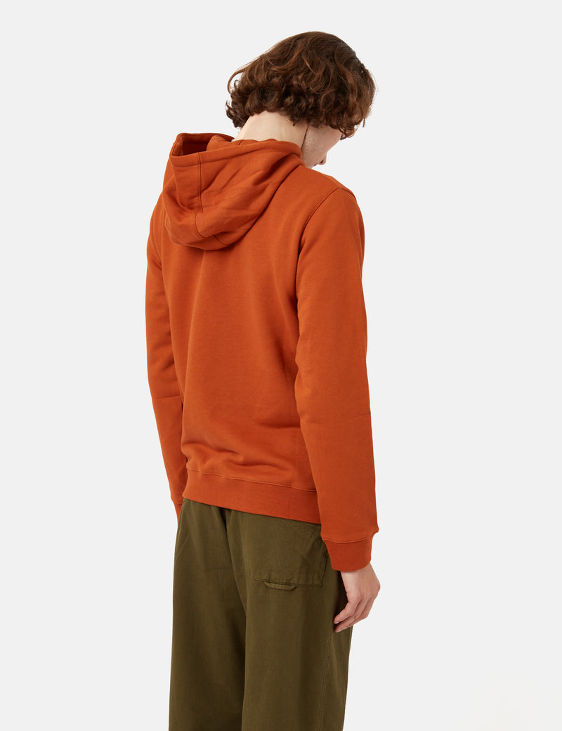 Orange zip up on sale sweatshirt