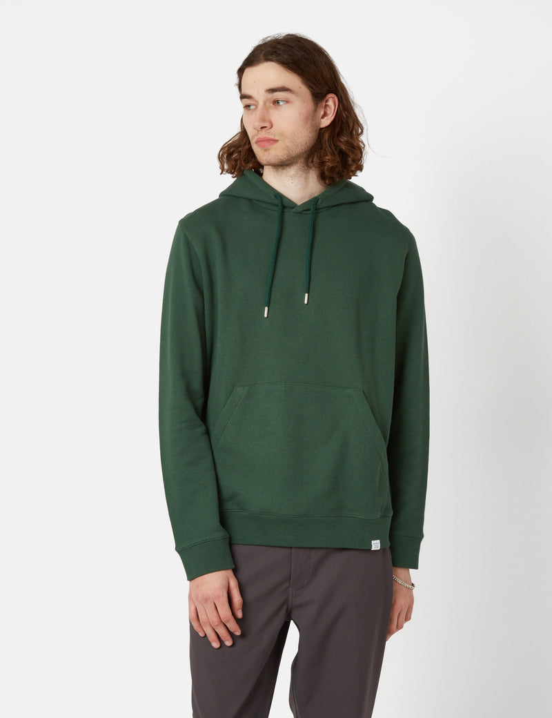 Norse Projects Vagn Hooded Sweatshirt Dartmouth Green I Urban