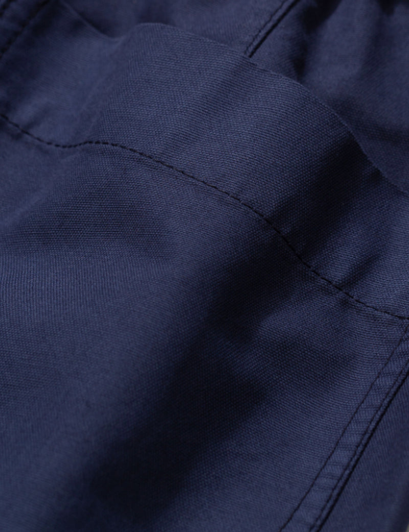 Norse Projects Evald Canvas Work Shorts - Navy Blue