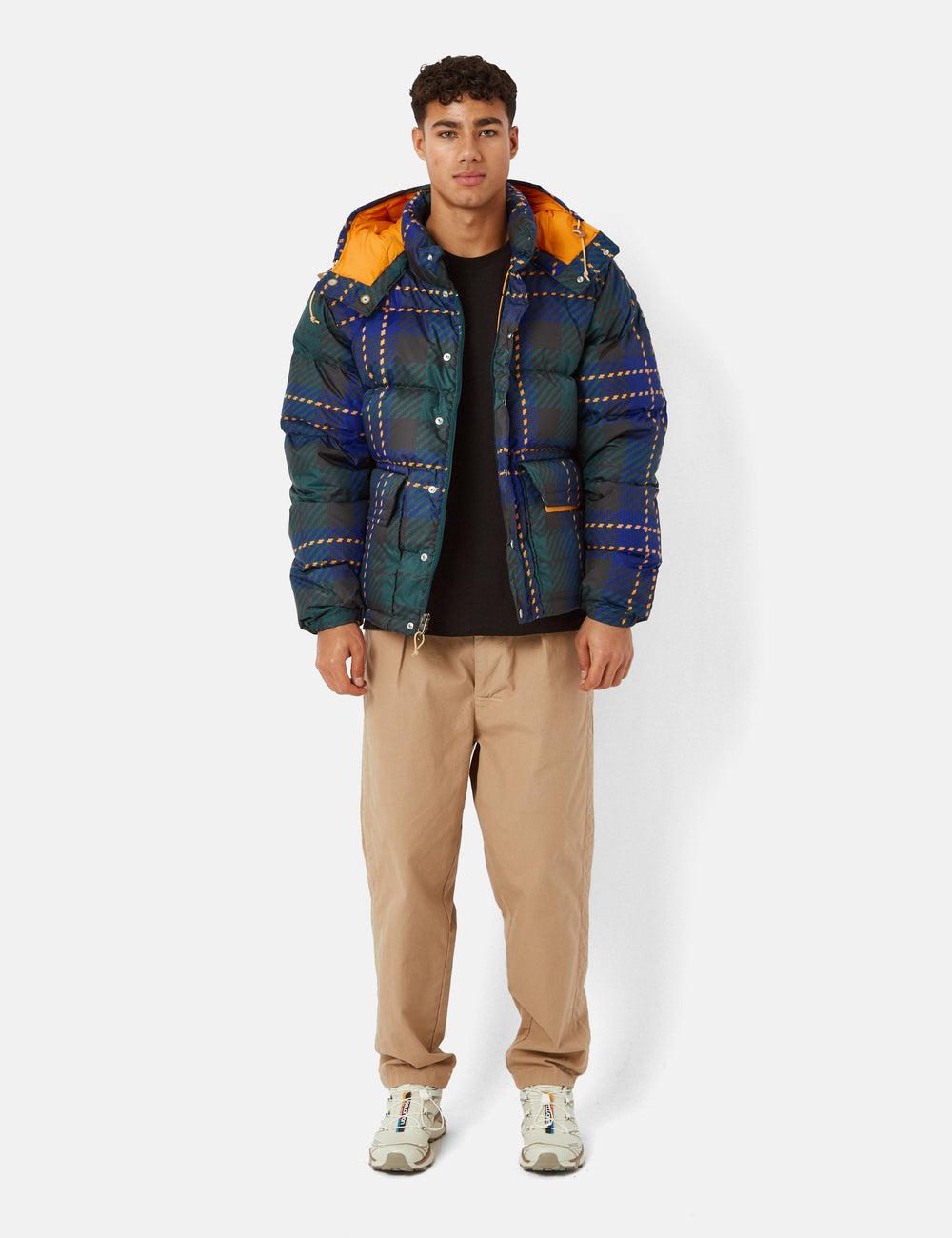 North Face Printed 71 Sierra Down Jacket (チェック柄プリント