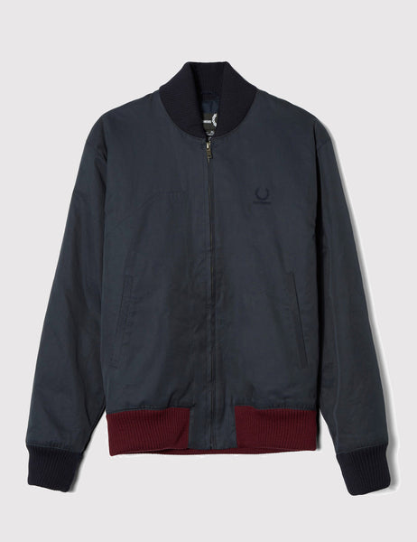 Fred Perry x Raf Simons Padded Bomber Jacket Dark Airforce URBAN EXCESS