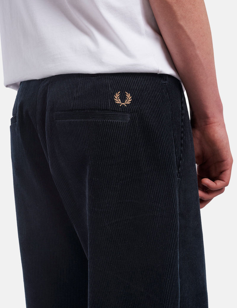 Fred Perry Cord Trousers (Regular, Cropped) - Navy Blue I Urban Excess. –  URBAN EXCESS