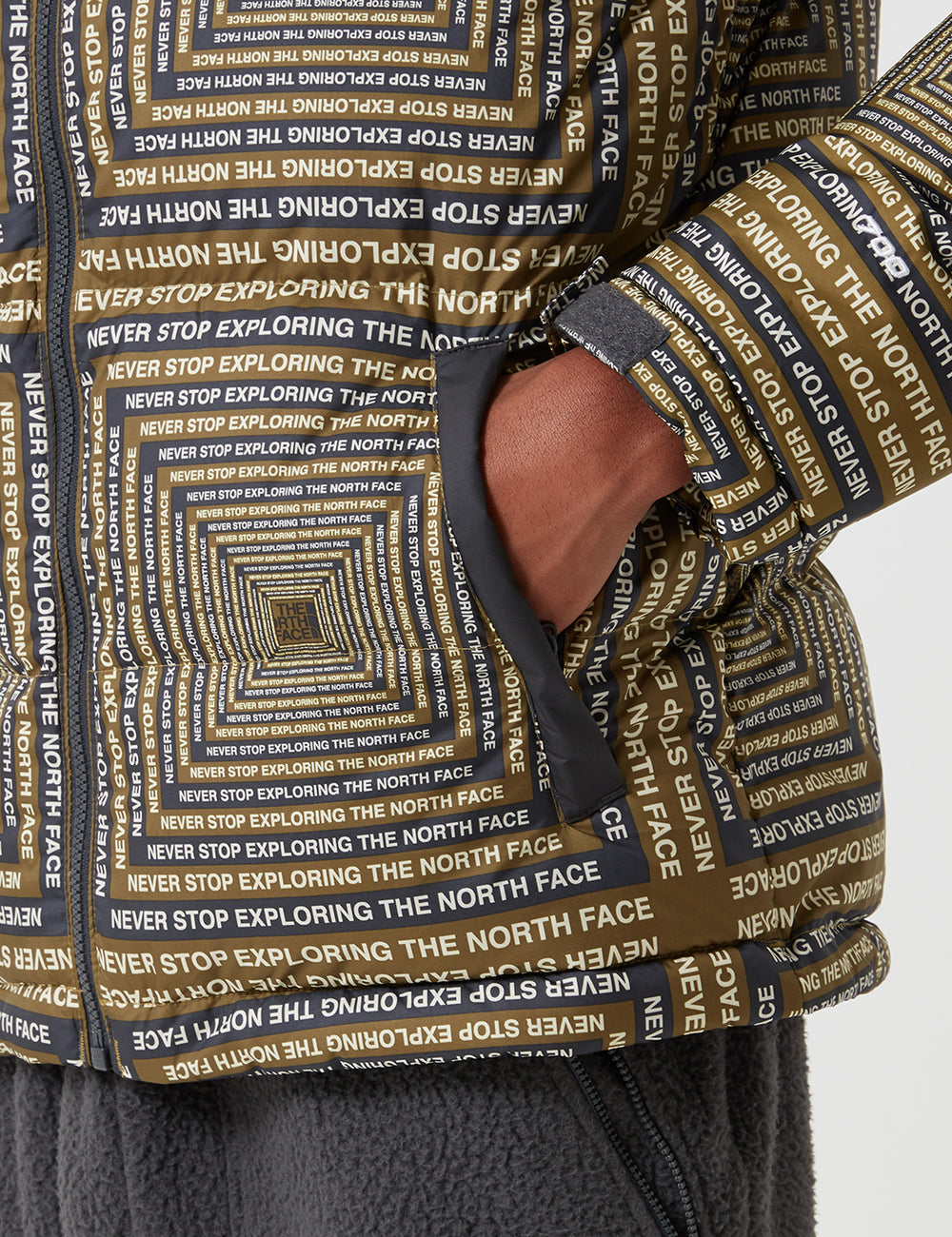 The north face 1992 store nuptse jacket in lcd print