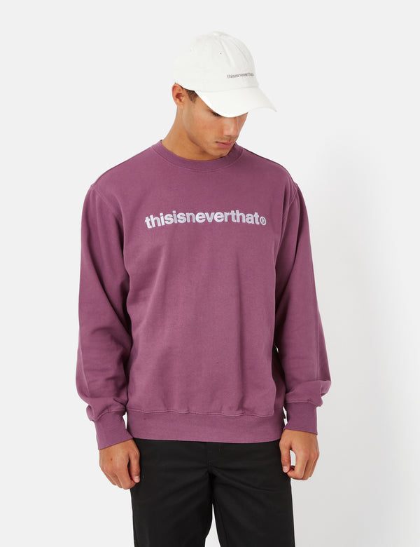 Thisisneverthat Rundhals-Sweatshirt mit T-Logo - Fuchsia