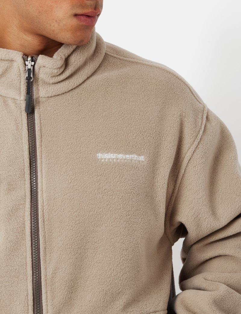 Thisisneverthat INTL. Fleece Jacket - Beige I Urban Excess