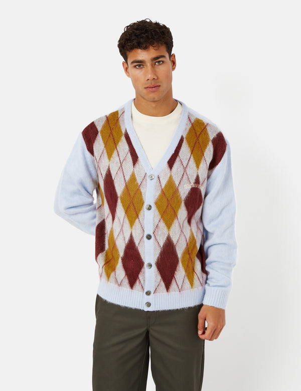 Thisisneverthat Argyle Cardigan - Blue